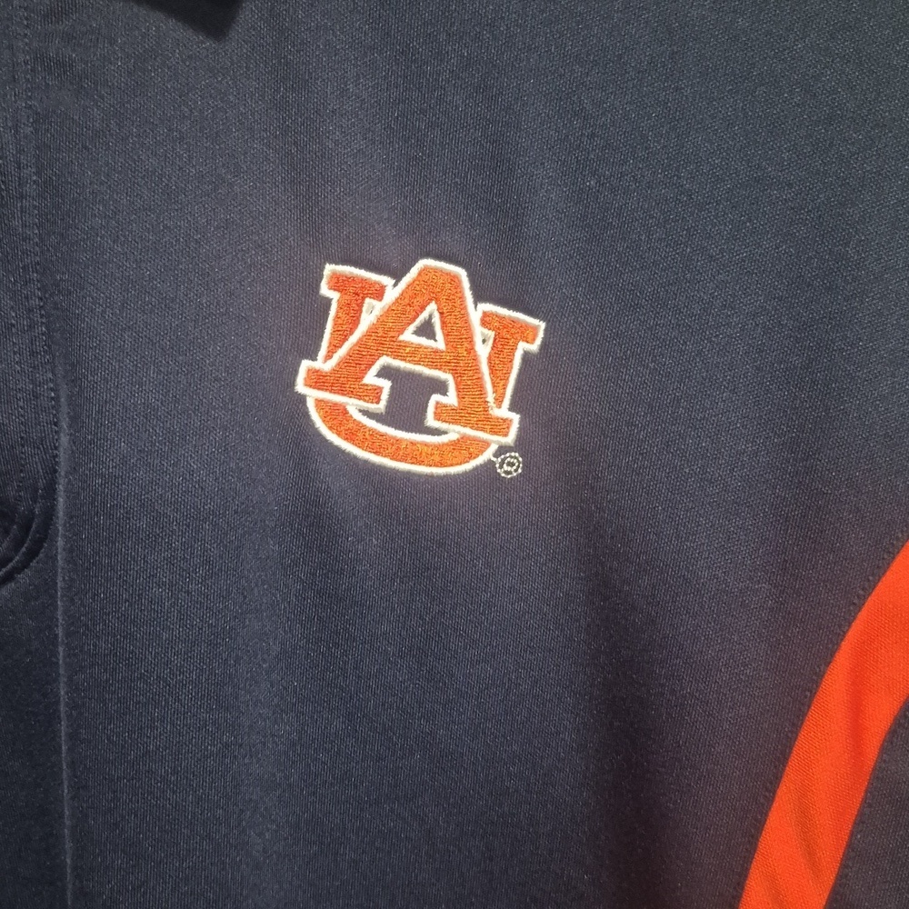 Under Armour Navy and Orange Men's Polo Shirt - Picture 2 of 5